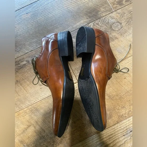 Kenneth Cole Regal Walk Cognac Leather Men's Shoes Size 11 - Picture 2 of 5